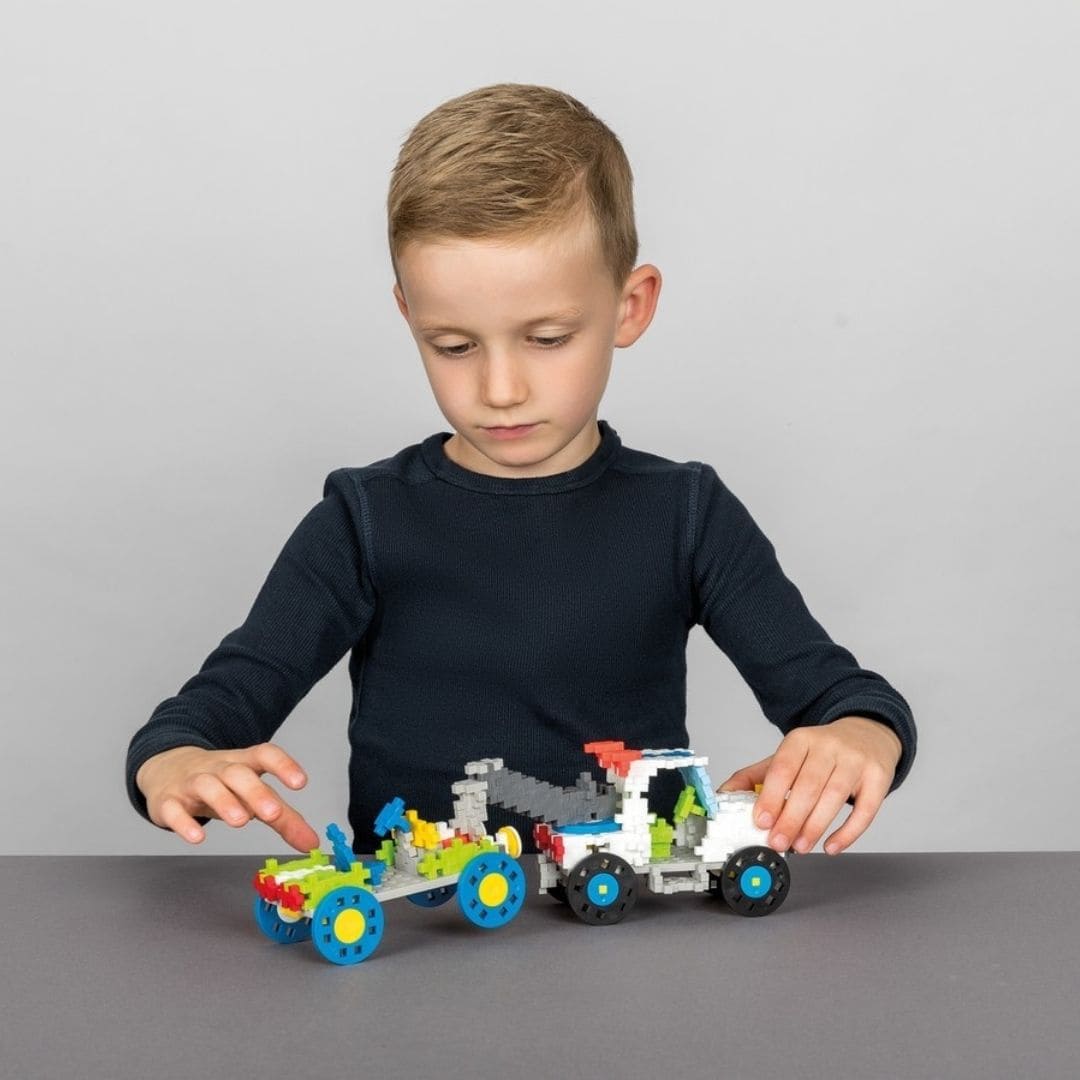 PlusPlus learn to build open einde speelset om voertuigen te bouwen