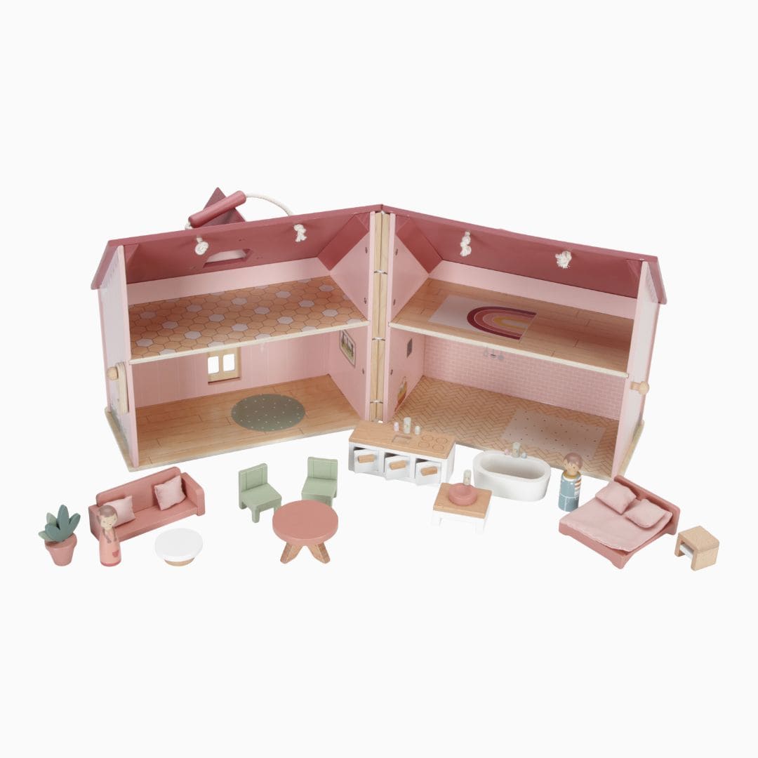 Little Dutch draagbaar houten poppenhuis