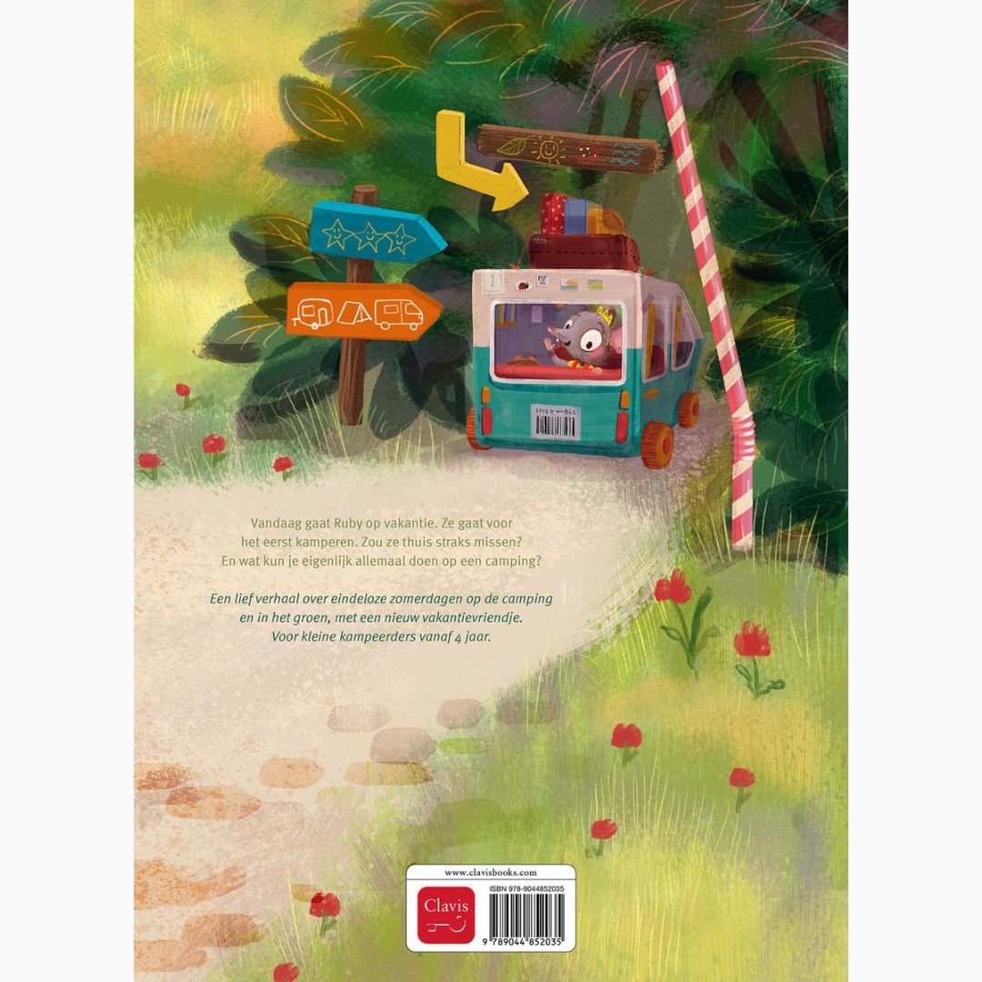 Prentenboek ruby gaat kamperen van auteur Esther van den berg uitgegeven door Clavis