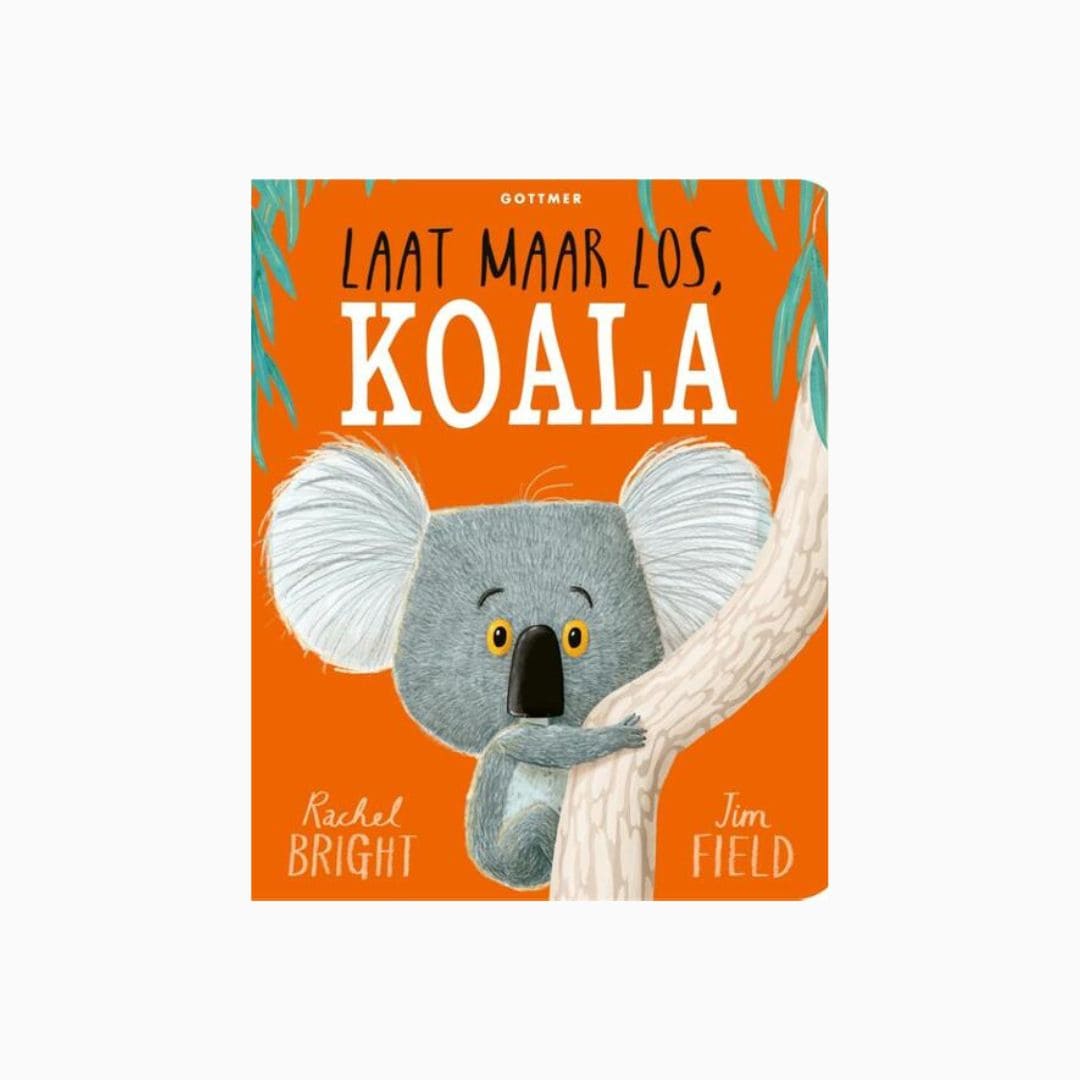 Kartonnen versie van het prentenboek 'Laat maar los, Koala' van Rachel Bright