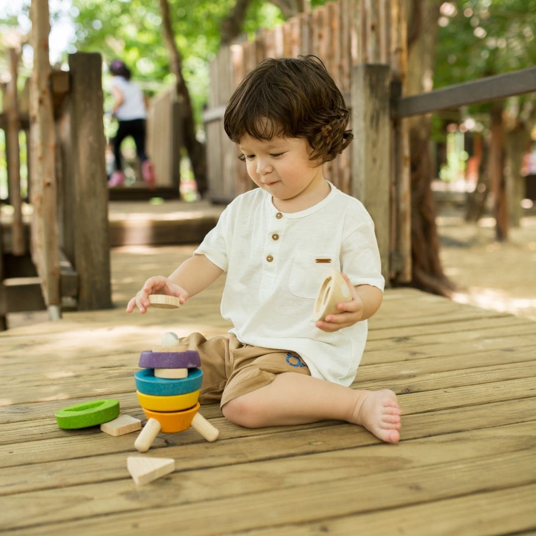 Plantoys stapeltoren raket