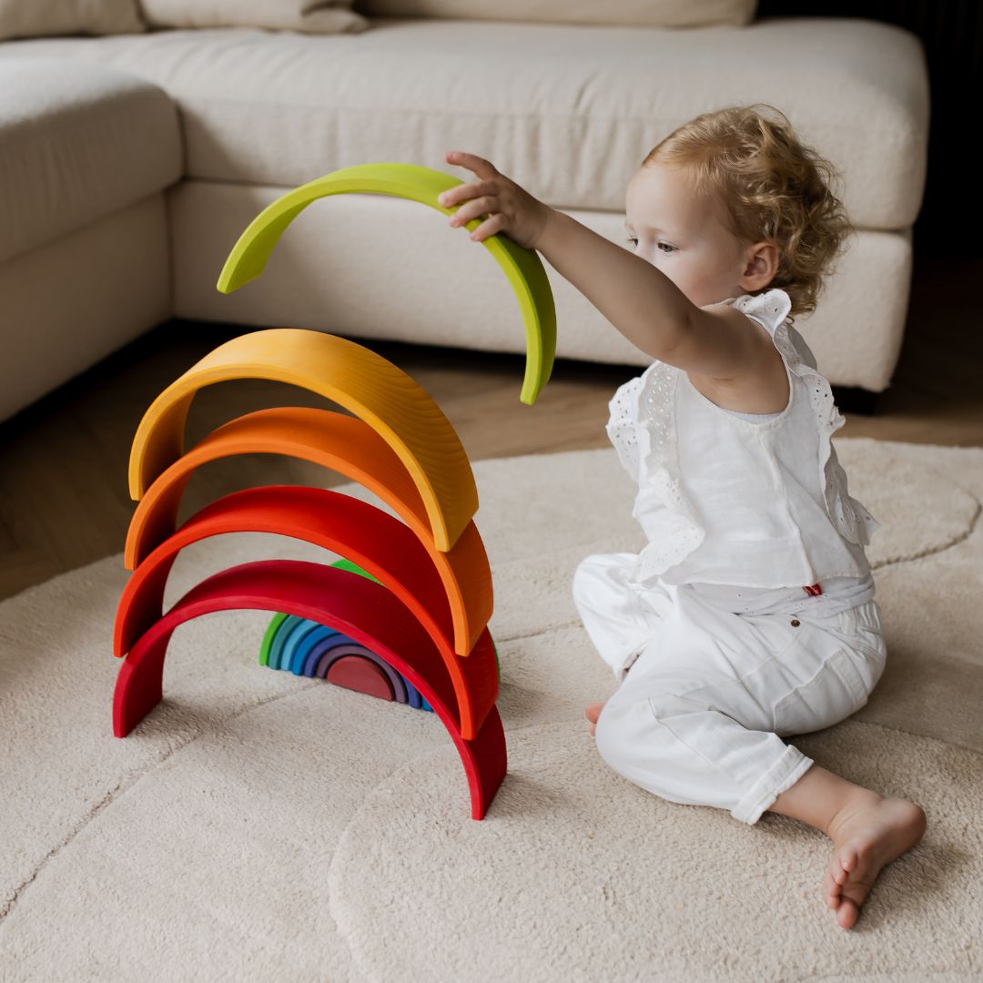 Grimms houten regenboog groot 12-delig