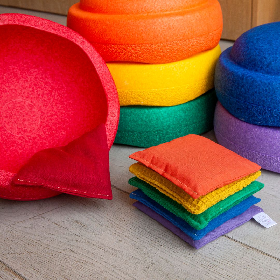 Little Botanic Label pittenzakjes regenboog passend bij Stapelstein regenboog