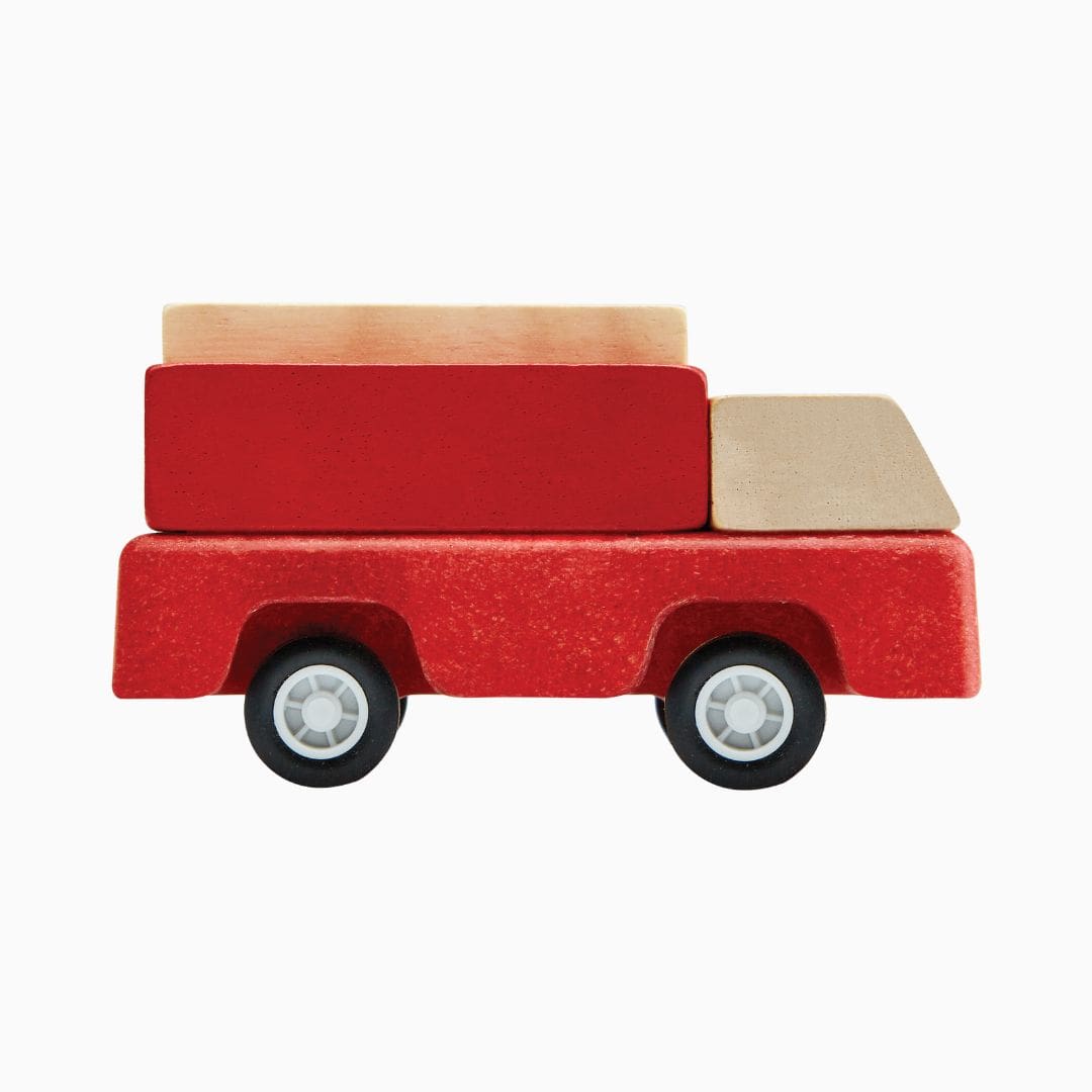 Houten brandweerwagen Plantoys