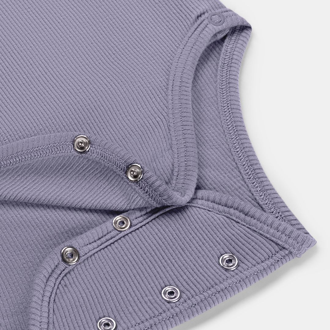 Romp & Roll overslagromper met drukknopen in de kleur mystic lila