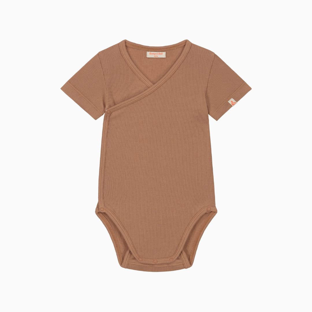 Wikkelromper met korte mouwen Terra van Romp en Roll