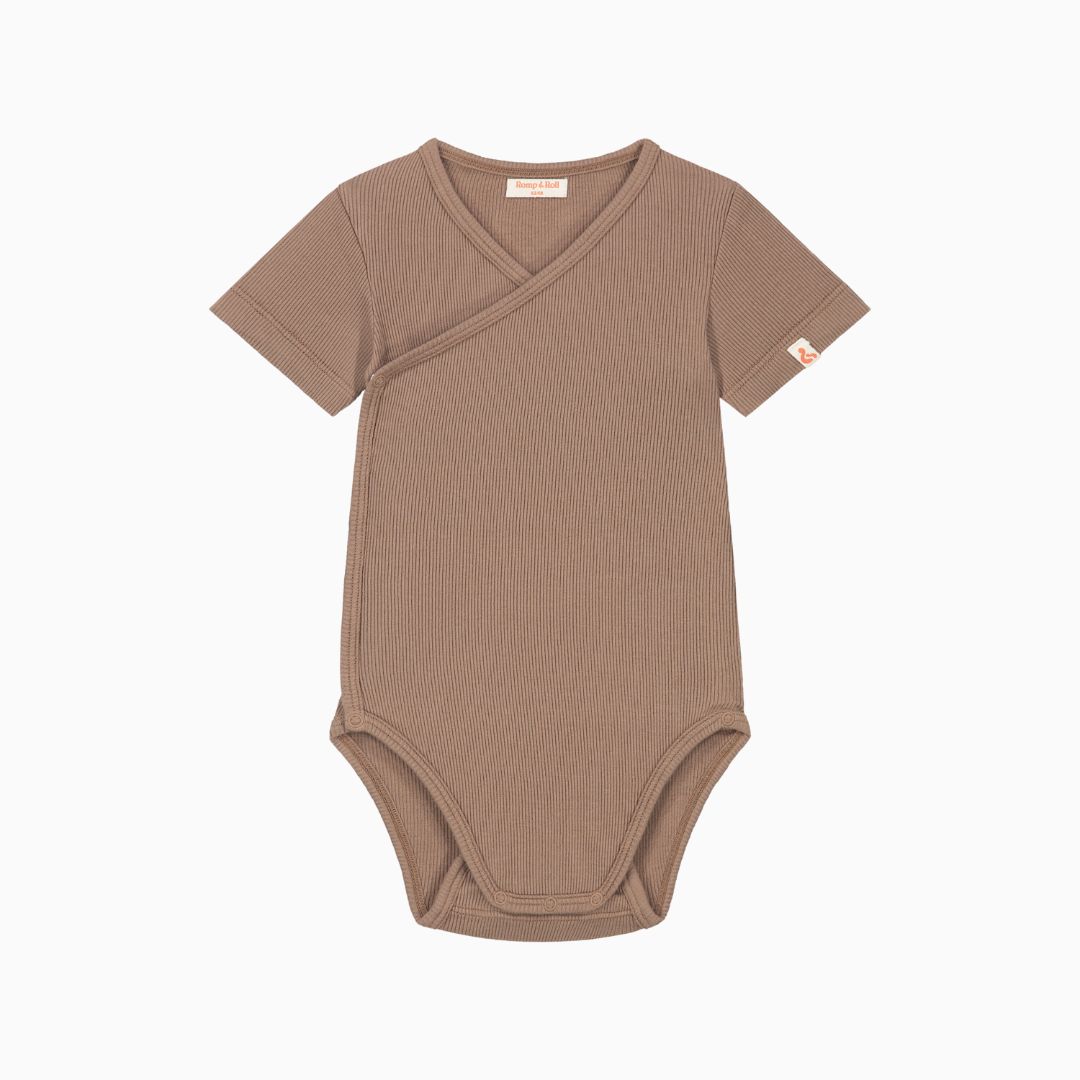 Wikkelromper met korte mouwen woodland van Romp & Roll