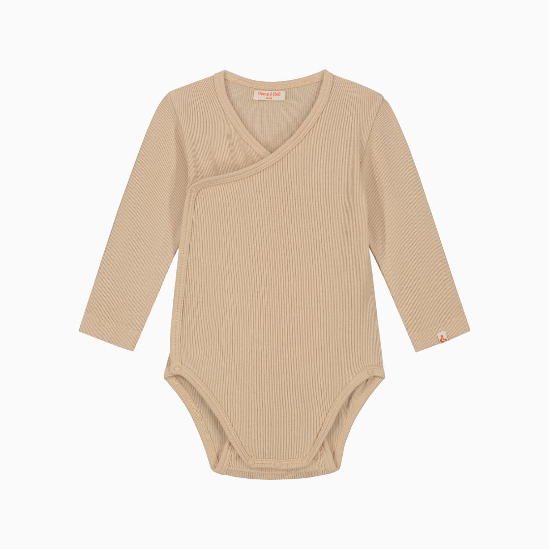Wikkelromper met lange mouwen dunes van Romp & Roll