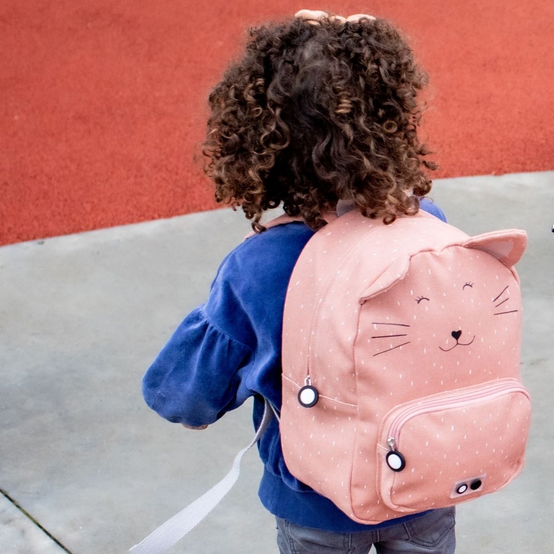 Trixie Baby kinderrugtas voor school Mrs. Cat kat oudroze