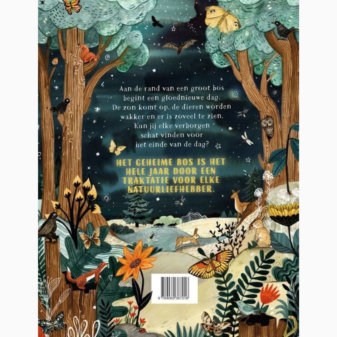 Zoekboek het geheime bos van auteur Sandra Dieckmann en uitgeverij Christofoor