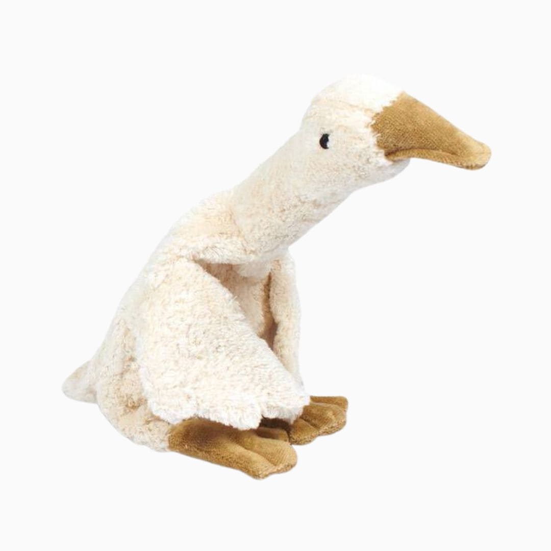 Senger Naturwelt warmteknuffel met kersenpitten gans in de kleur wit