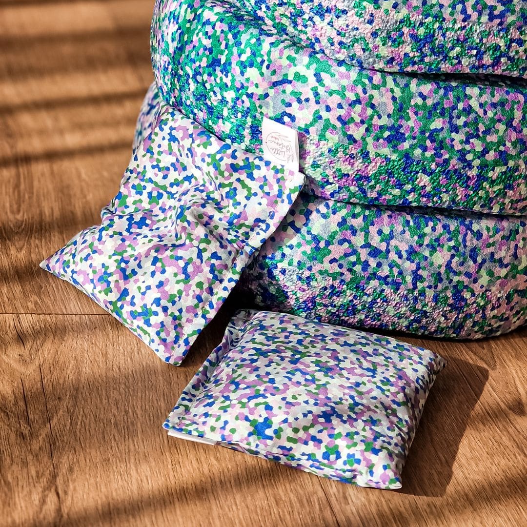 Little Botanic label sensorisch pittenzakje bijpassend bij stapelstein super cool confetti