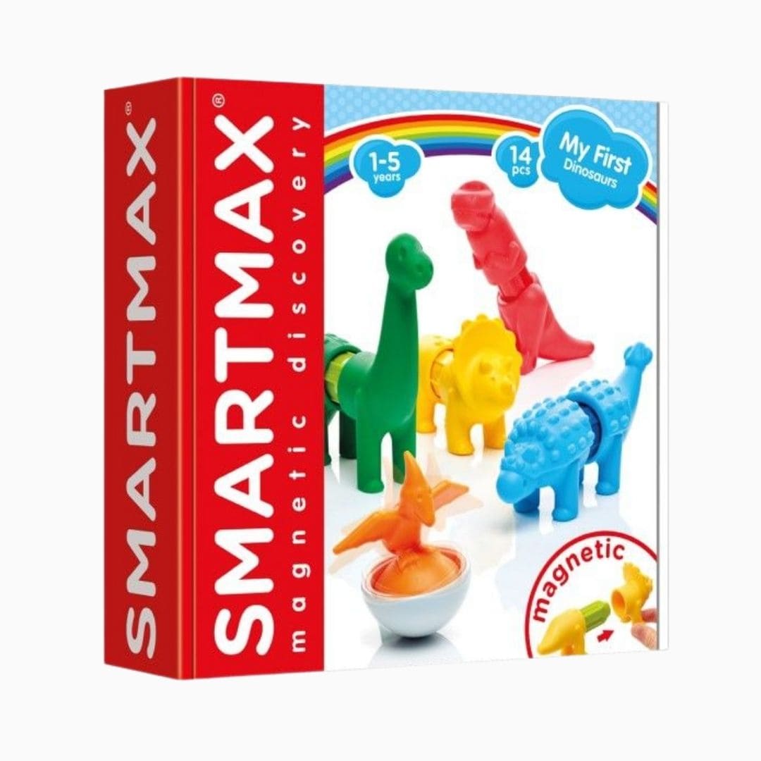 smartmax magnetisch speelgoed voor dreumes en peuter my first dinosaurs set met dinosaurussen