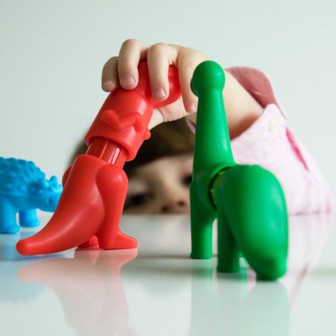 smartmax magnetisch speelgoed voor dreumes en peuter my first dinosaurs set met dinosaurussen