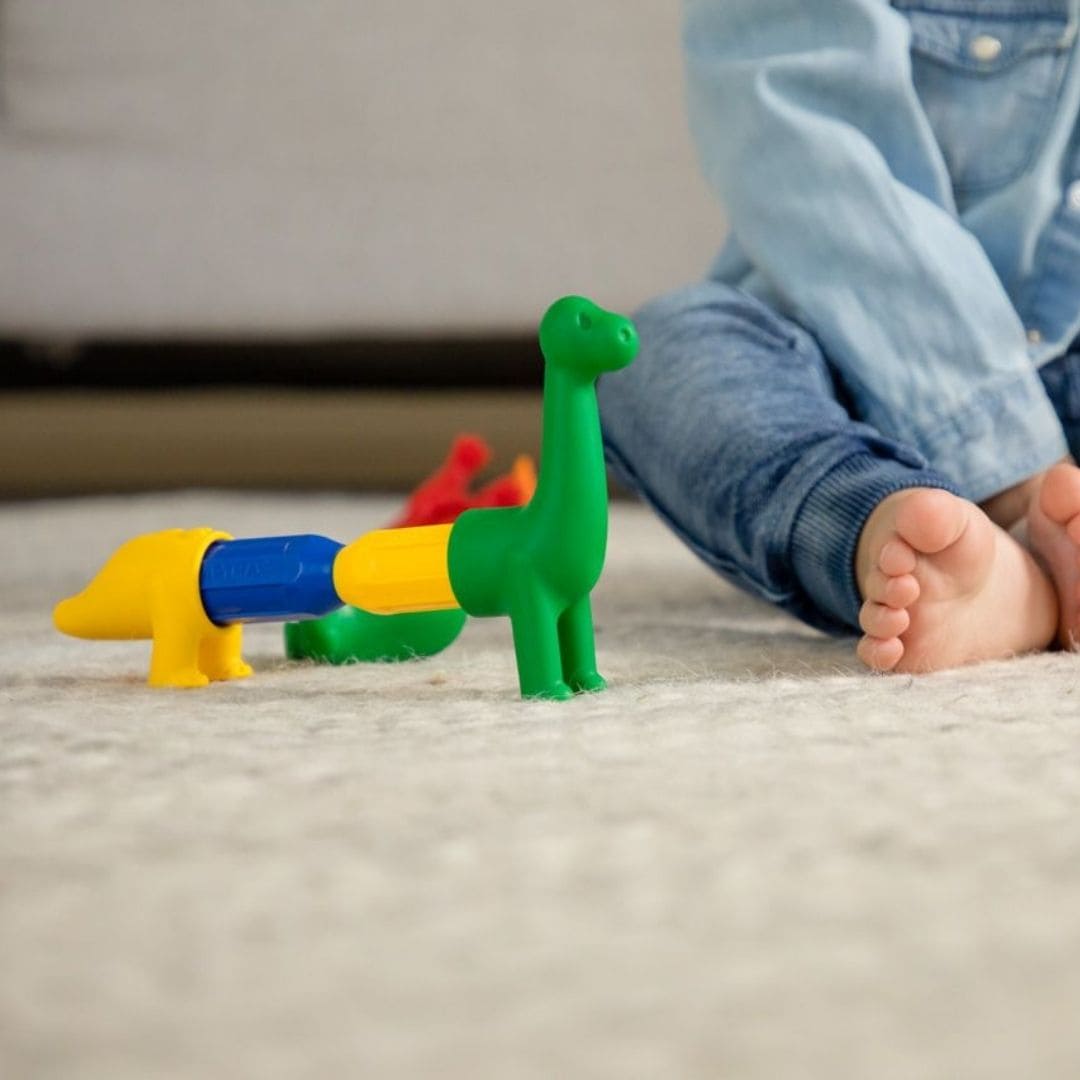 smartmax magnetisch speelgoed voor dreumes en peuter my first dinosaurs set met dinosaurussen