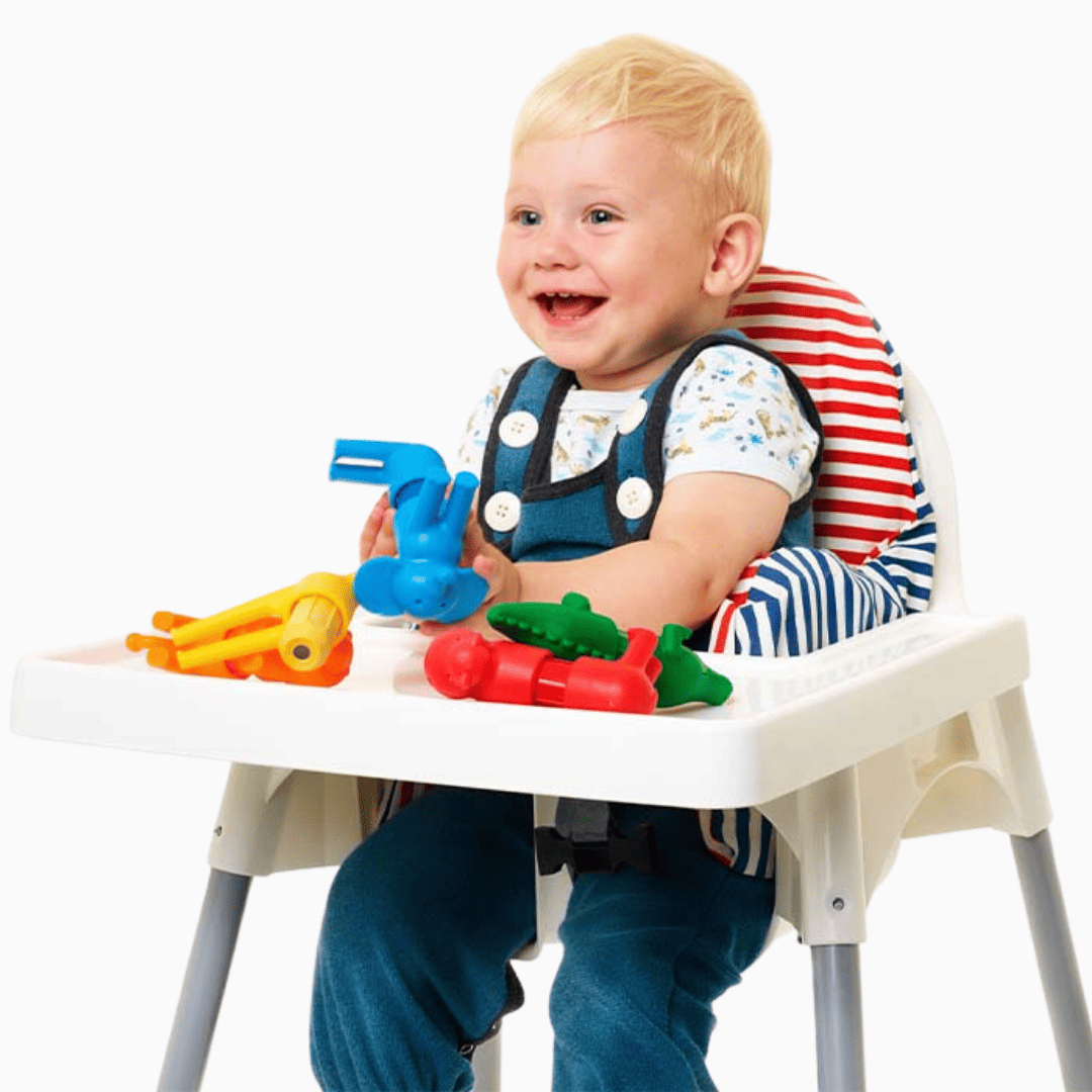 smartmax magnetisch speelgoed voor dreumes en peuter my first safari animal set met zes safari dieren in regenboog kleuren