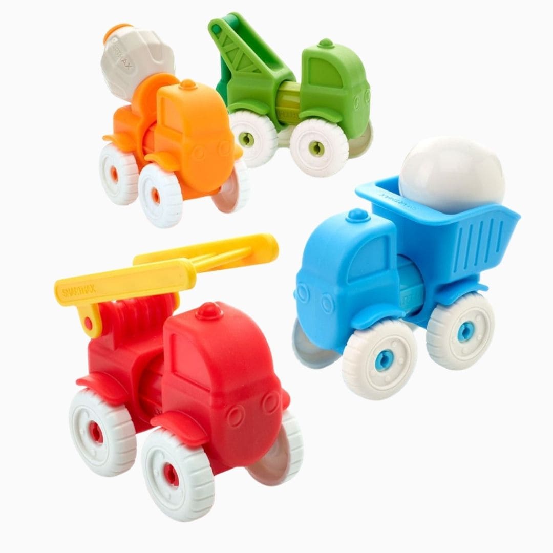 SmartMax magnetisch speelgoed voor dreumes en peuter my first vehicles set met voertuigen