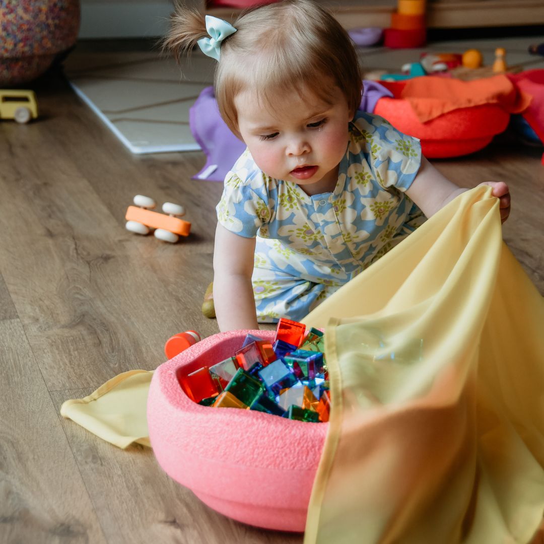 Little Botanic Label playcycle speeldoek lichtgeel
