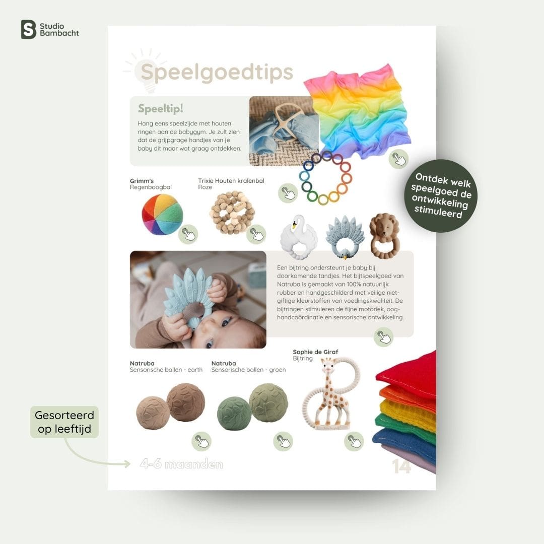 Speelgoedtips uit de babyspeelgids bij Studio Bambacht
