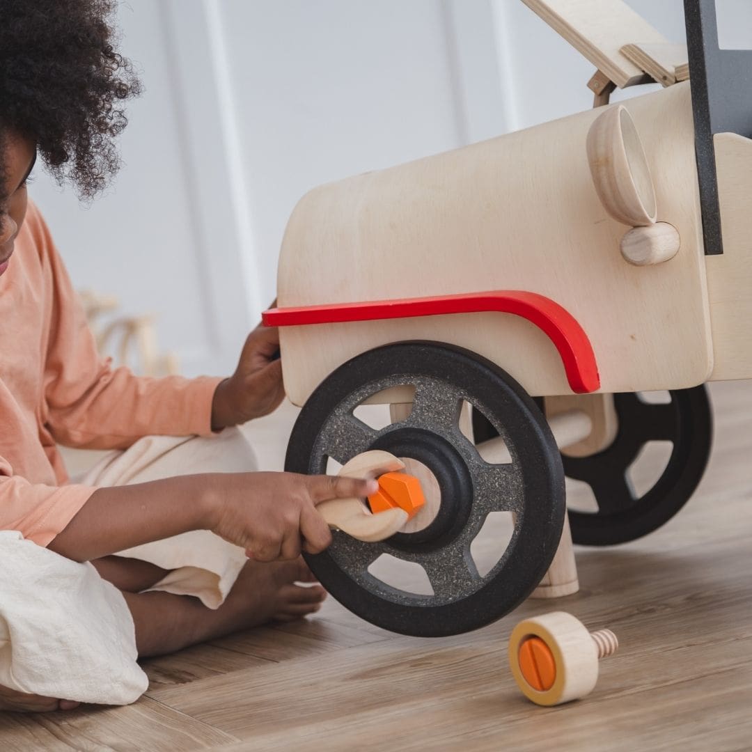 Plan Toys automonteur speelset