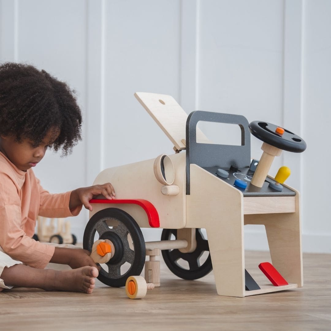 Plan Toys automonteur speelset