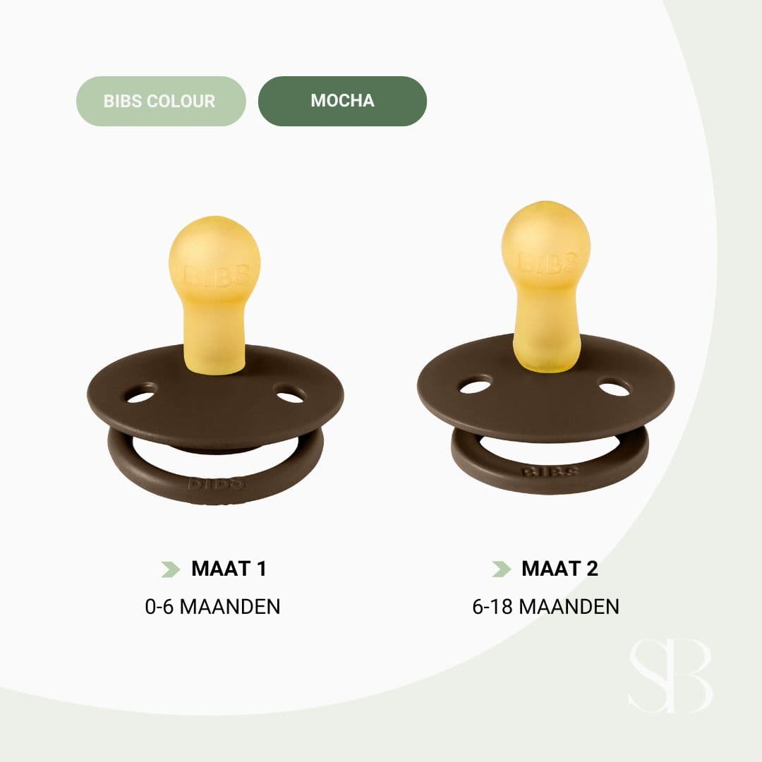 BIBS Colour ronde speen Mocha
