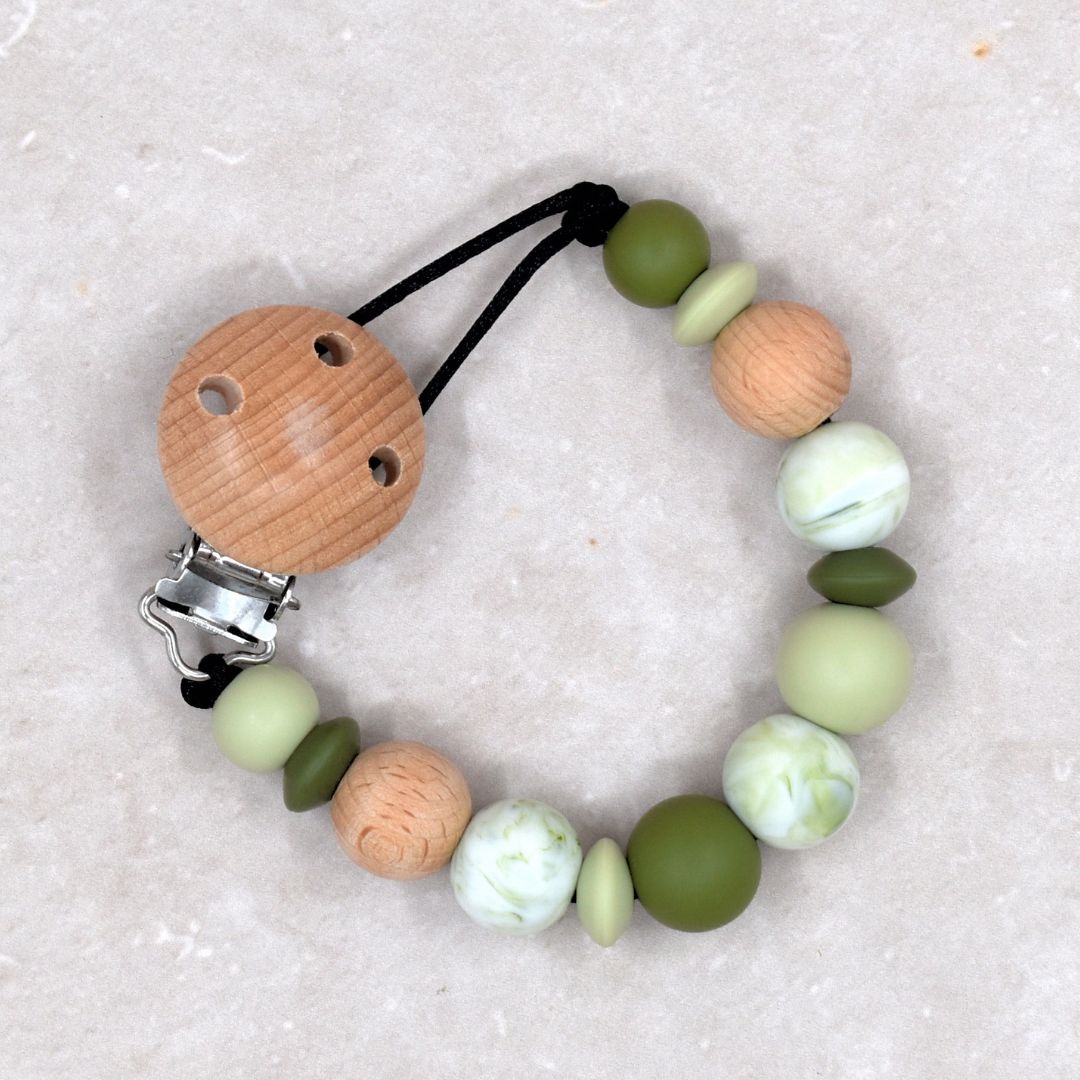 Speenkoord zonder naam marmer groen van Studio Bambacht