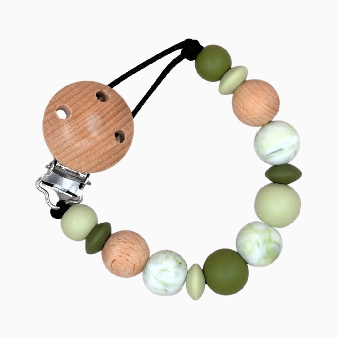 Speenkoord zonder naam marmer groen van Studio Bambacht