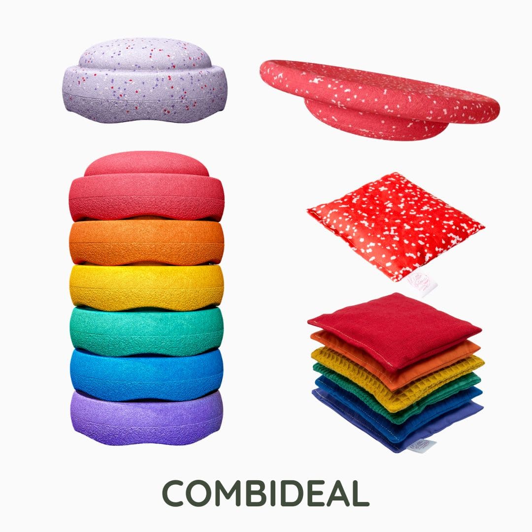 stapelstein actie voordeelbundel regenboog violet