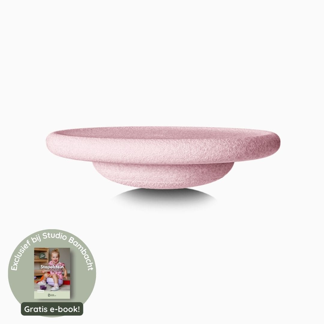 stapelstein balance board rose licht roze