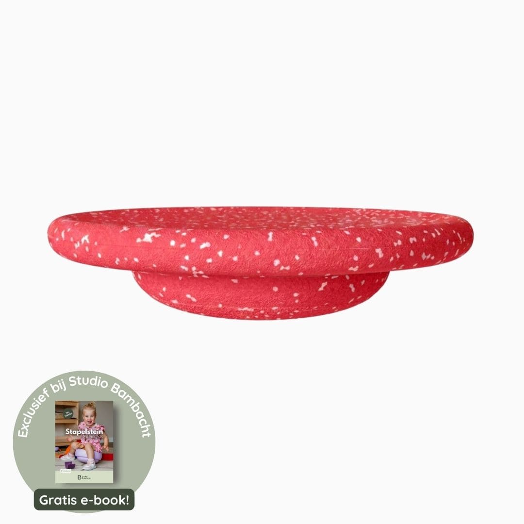 Stapelstein balansbord winter special red & rose