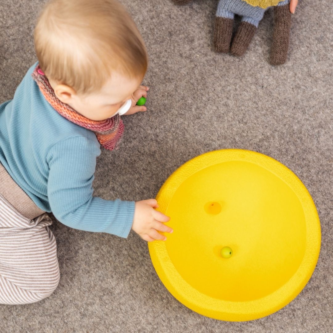 Stapelstein steen geel