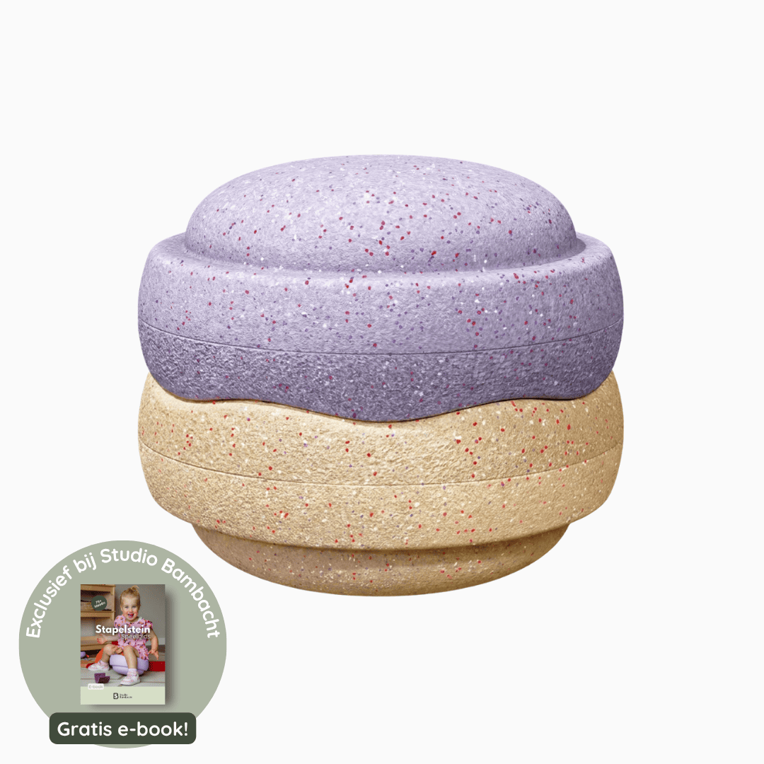 Stapelstein grow duo winter special violet en beige