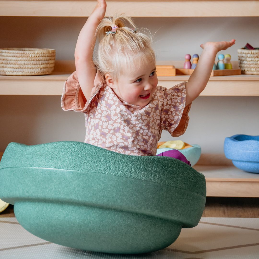 stapelstein steen grow in de kleur donkergroen