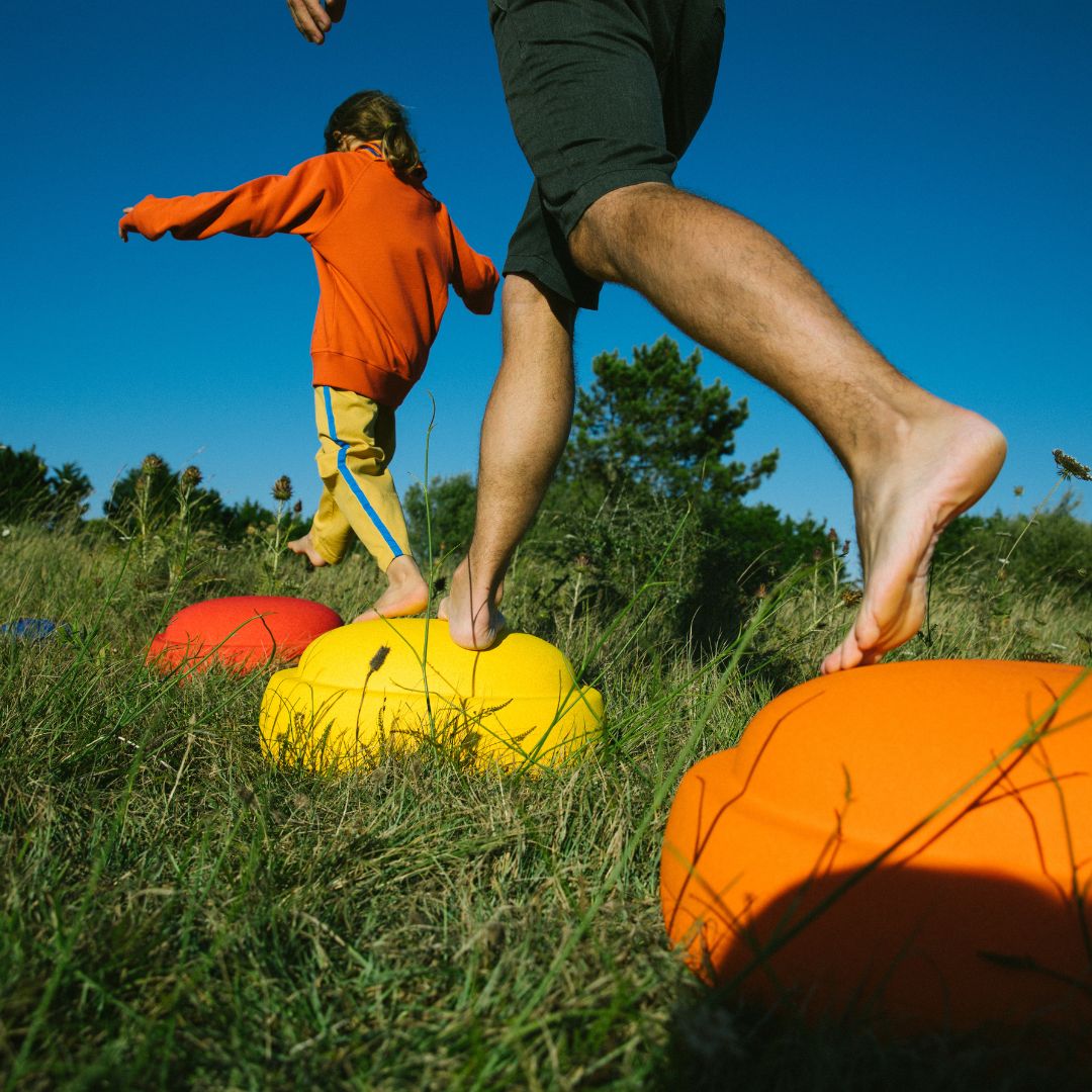 Stapelstein steen grow in de kleur geel