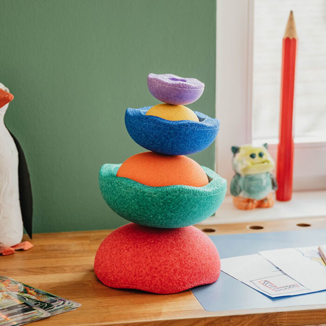 Stapelstein inside rainbow regenboog stapstenen 6 stuks