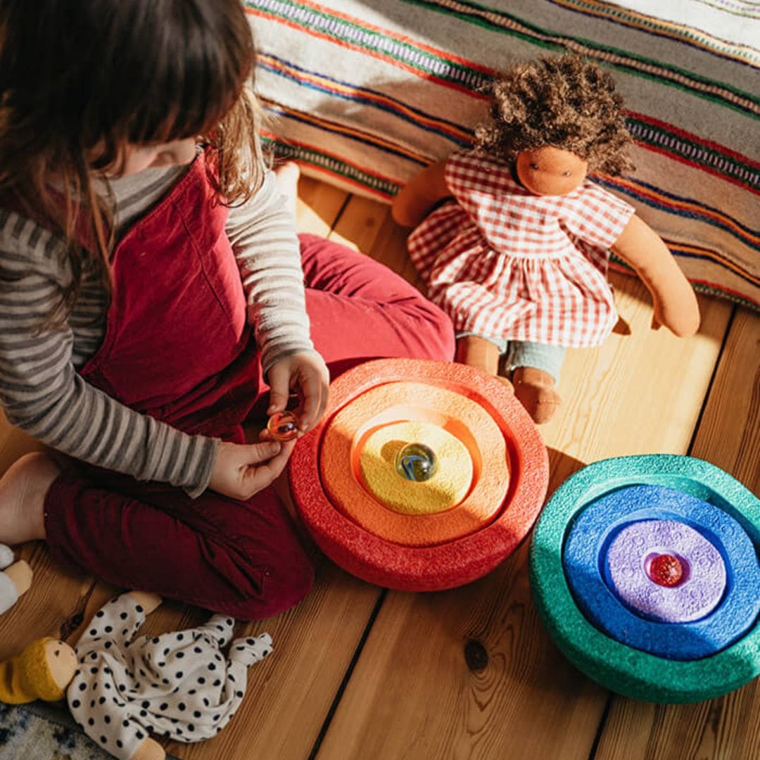 Stapelstein inside rainbow regenboog stapstenen 6 stuks