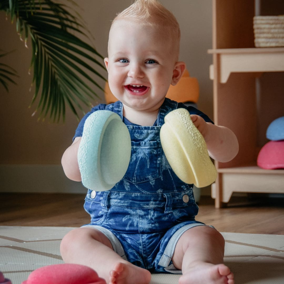 Stapelstein mini stapstenen set van 6 in pastelkleuren