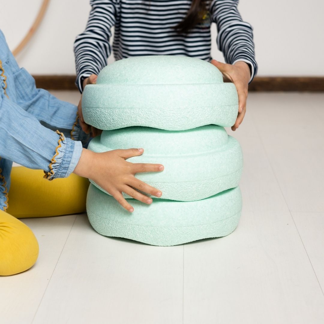 Stapelstein stapelsteen mint groen