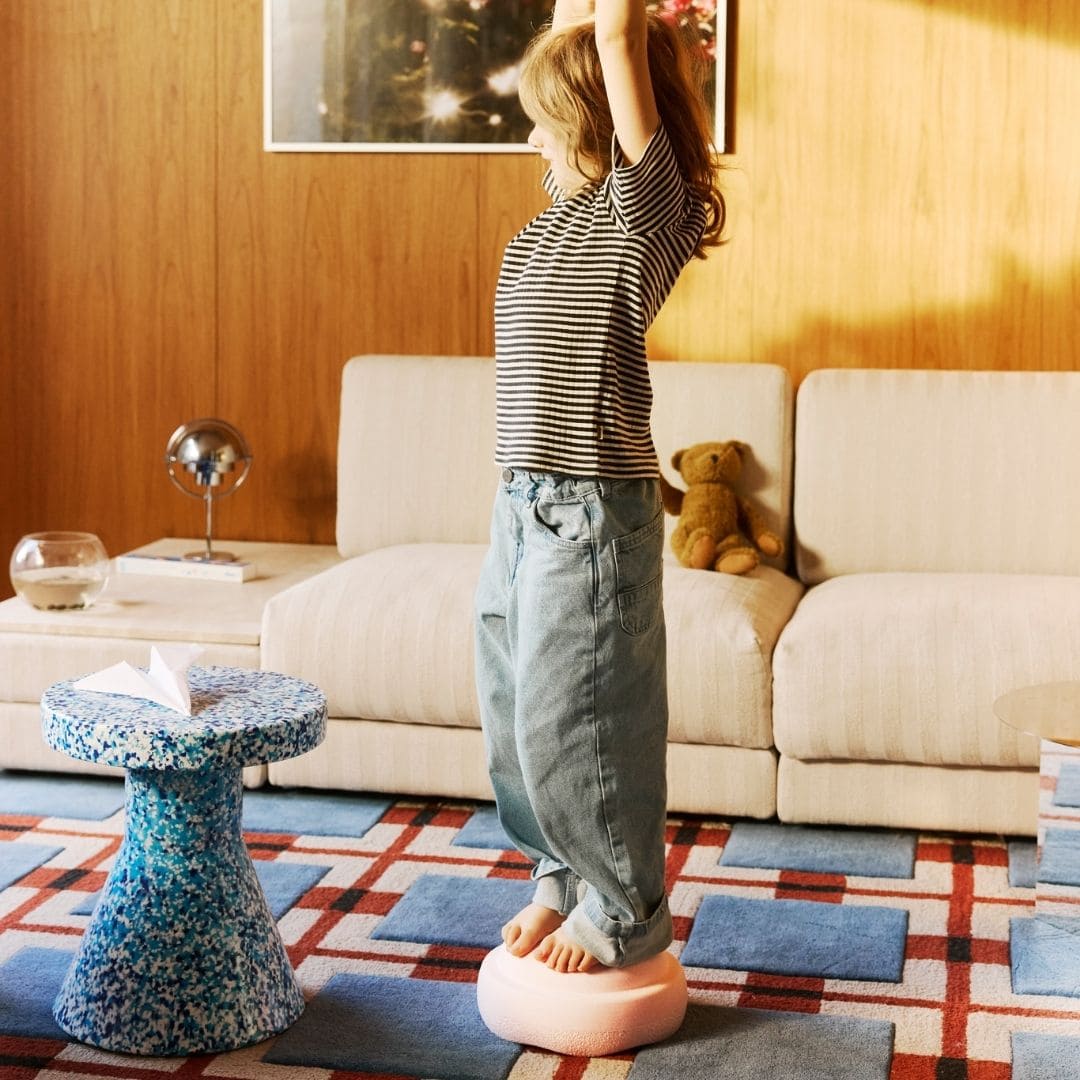 Stapelstein original steen in de kleur rose licht roze