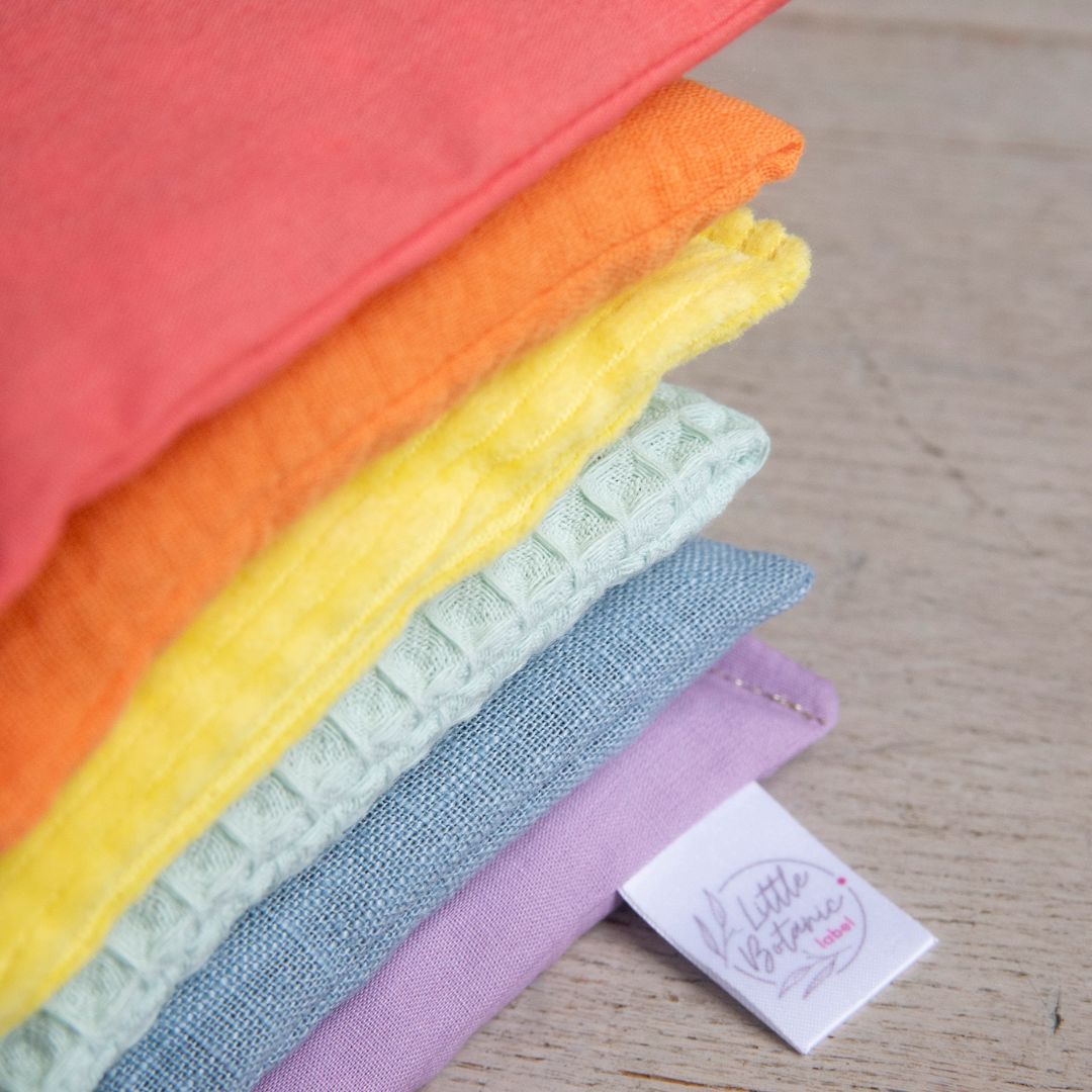 Little Botanic Label sensorische pittenzakjes pastel Stapelstein