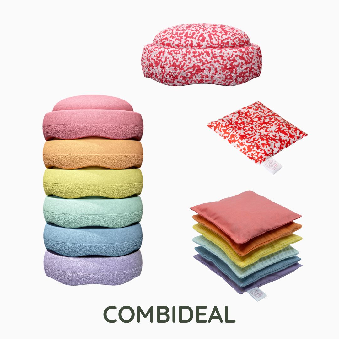 Stapelstein Pastel voordeelbundel blush & red confetti mix