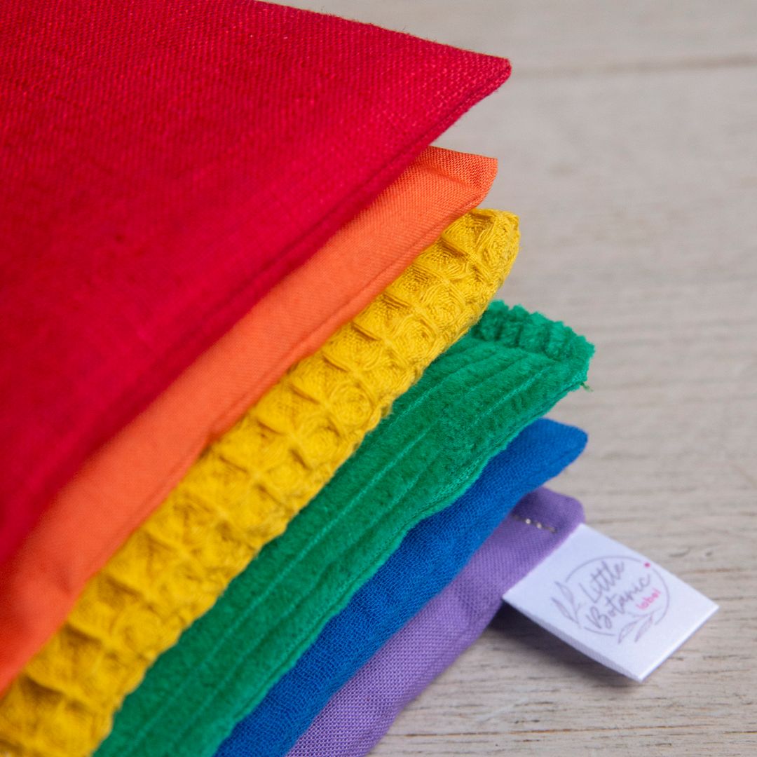 Little Botanic Label pittenzakjes regenboog passend bij Stapelstein regenboog