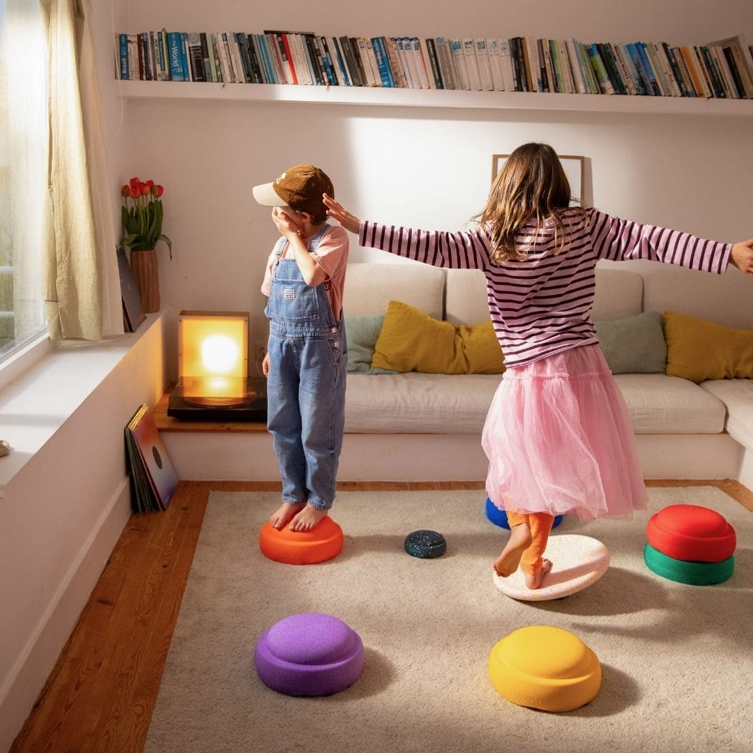 Stapelstein stenen spring special set met balance board en mini steen