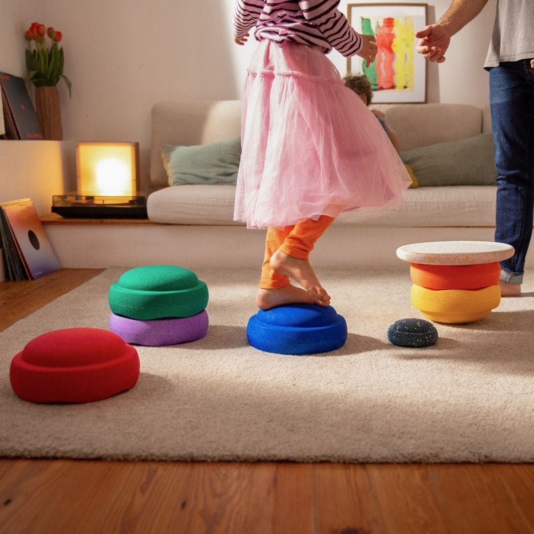 Stapelstein stenen spring special set met balance board en mini steen