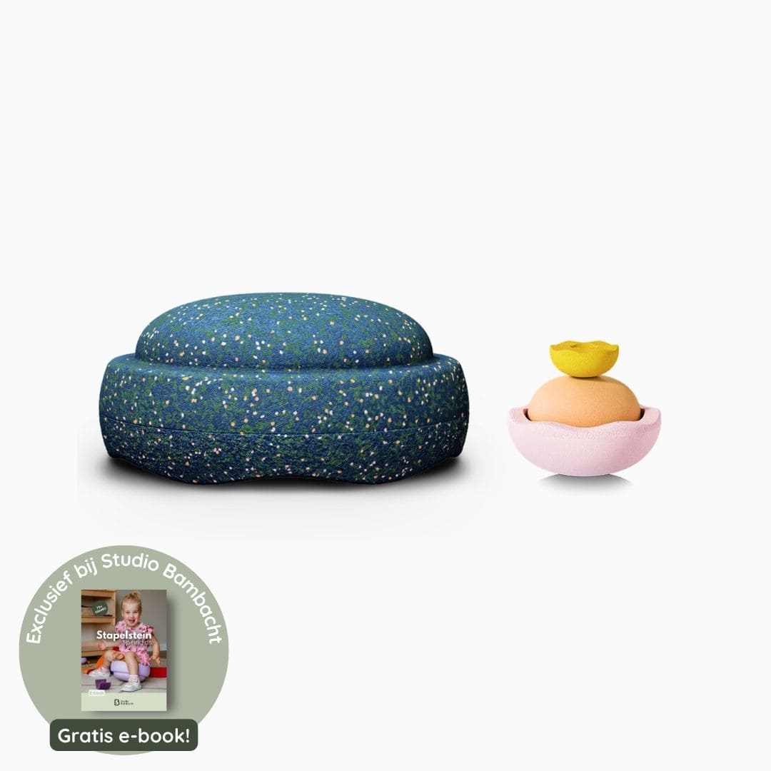 Stapelstein water play set met grow steen, inside stenen en drumstick