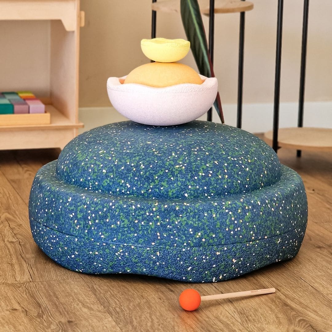 Stapelstein water play set met grow steen, inside stenen en drumstick