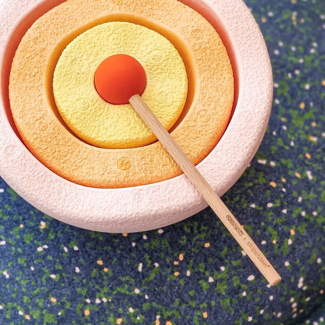 Stapelstein water play set met grow steen, inside stenen en drumstick