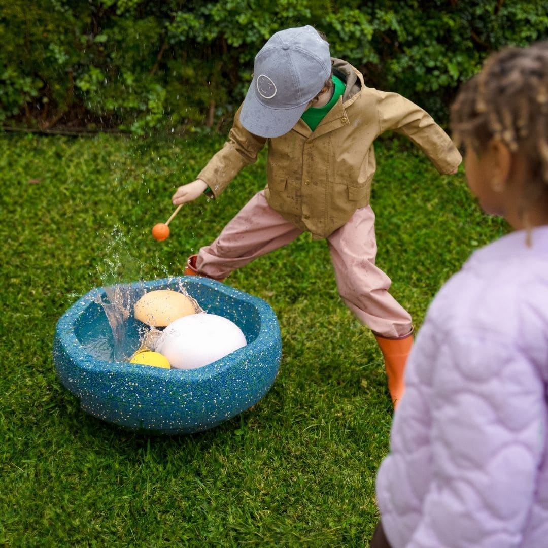 Stapelstein water play set met grow steen, inside stenen en drumstick