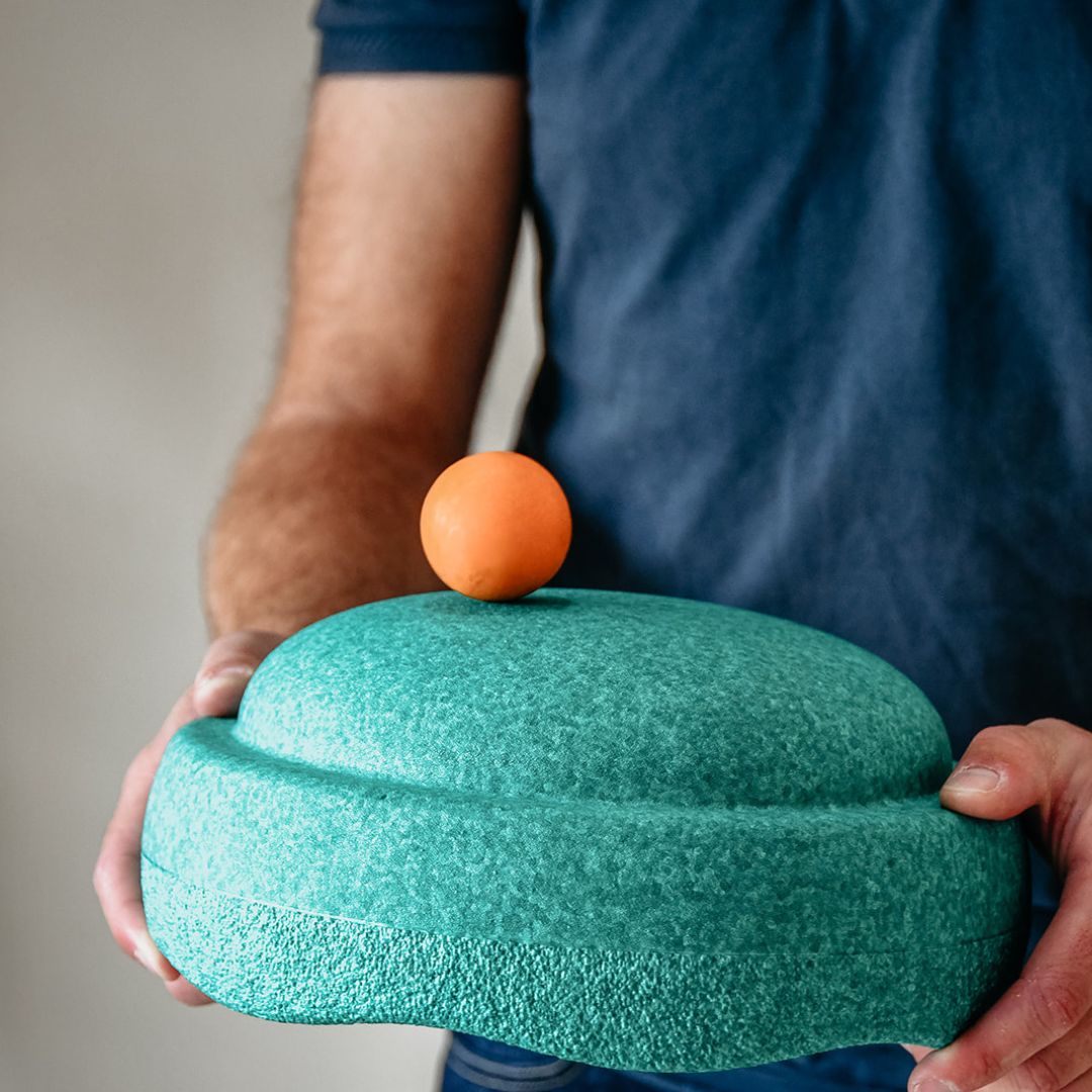 Stapelstein steen regenboog groen